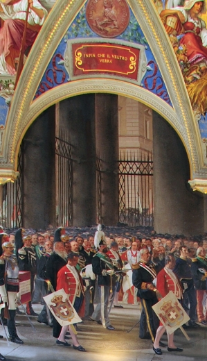 Cesare Maccari, The Funeral of the King at the Pantheon