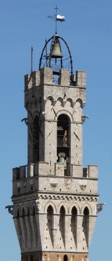 The Torre del Mangia, Top of the tower